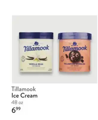 Fresh Thyme Tillamook Ice Cream offer