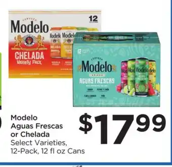 Food 4 Less Modelo Aguas Frescas or Chelada offer