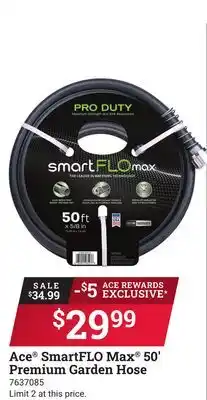 Ace Hardware Ace SmartFLO Max 50' Premium Garden Hose offer