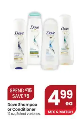 Jewel-Osco Dove Shampoo or Conditioner offer