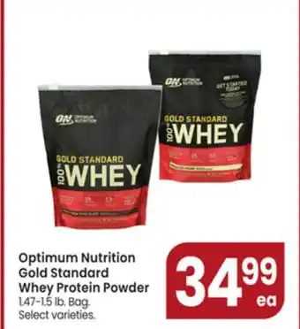 Jewel-Osco Optimum Nutrition Gold Standard Whey Protein Powder offer