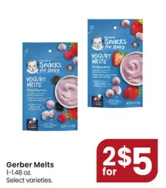 Jewel-Osco Gerber Melts offer