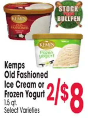 Jewel-Osco Kemps Old Fashioned Ice Cream or Frozen Yogurt offer