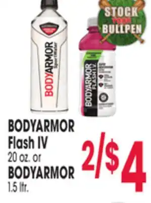 Jewel-Osco BODYARMOR Flash IV 20 oz. or BODYARMOR 1.5 ltr offer