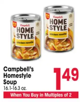 Jewel-Osco Campbell's Homestyle Soup offer