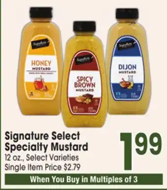 Jewel-Osco Signature Select Specialty Mustard offer