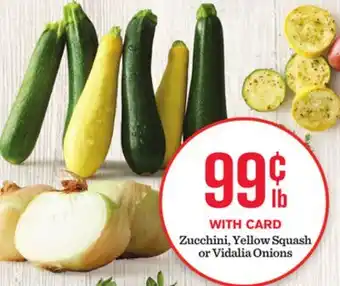 Mariano's Zucchini, Yellow Squash or Vidalia Onions offer