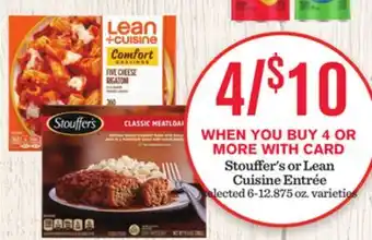 Mariano's Stouffer's or Lean Cuisine Entrée offer