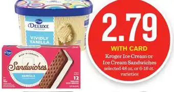 Mariano's Kroger Ice Cream or Ice Cream Sandwiches offer