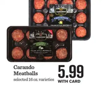 Mariano's Carando Meatballs offer