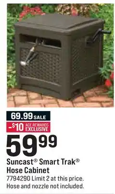 Ace Hardware Suncast Smart Trak Hose Cabinet offer