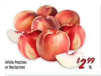 Sprouts Farmers Market White Peaches or Nectarines offer