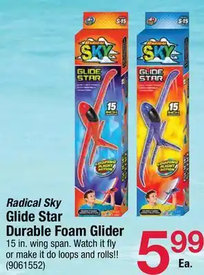 Ace Hardware Radical Sky Glide Star Durable Foam Glider offer