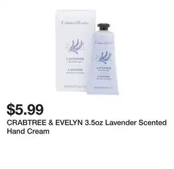 Marshalls CRABTREE & EVELYN 3.5oz Lavender Scented Hand Cream offer