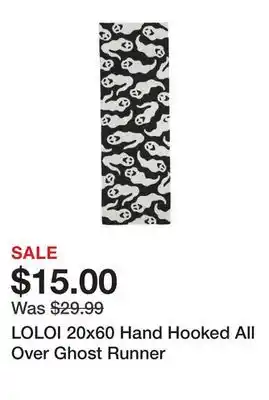 Marshalls LOLOI 20x60 Hand Hooked All Over Ghost Runner offer