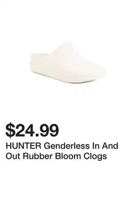 Marshalls HUNTER Genderless In And Out Rubber Bloom Clogs offer