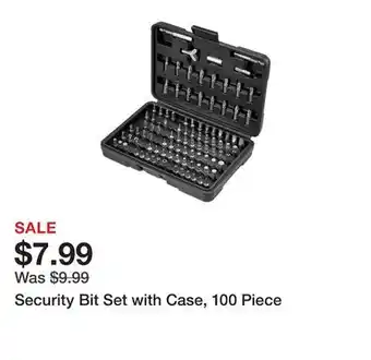 Harbor Freight Tools Security Bit Set with Case, 100 Piece offer