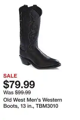 Tractor Supply Company Old West Men's Western Boots, 13 in., TBM3010 offer