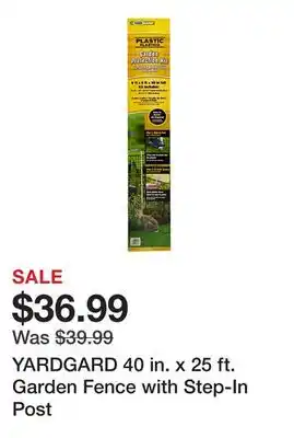 Tractor Supply Company YARDGARD 40 in. x 25 ft. Garden Fence with Step-In Post offer