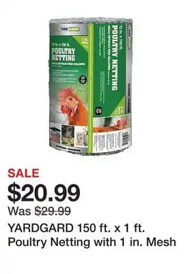Tractor Supply Company YARDGARD 150 ft. x 1 ft. Poultry Netting with 1 in. Mesh offer