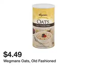 Wegmans Wegmans Oats, Old Fashioned offer