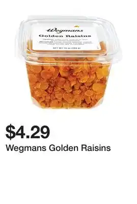 Wegmans Wegmans Golden Raisins offer