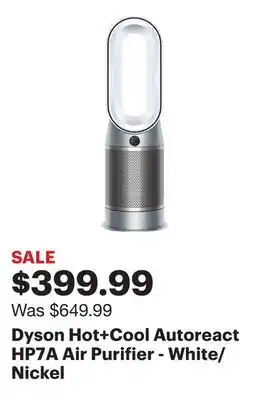 Best Buy Dyson Hot+Cool Autoreact HP7A Air Purifier - White/Nickel offer