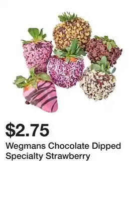 Wegmans Wegmans Chocolate Dipped Specialty Strawberry offer