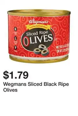 Wegmans Wegmans Sliced Black Ripe Olives offer