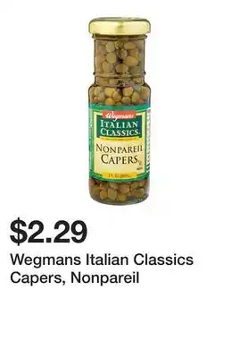 Wegmans Wegmans Italian Classics Capers, Nonpareil offer