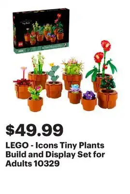 Best Buy LEGO - Icons Tiny Plants Build and Display Set for Adults 10329 offer