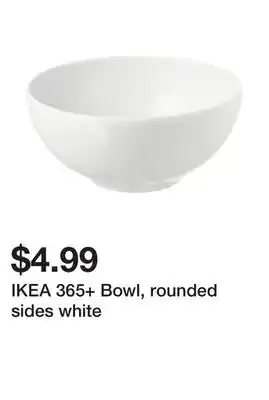 Ikea IKEA 365+ Bowl, rounded sides white offer