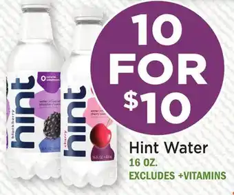 Heinen's Hint Water offer