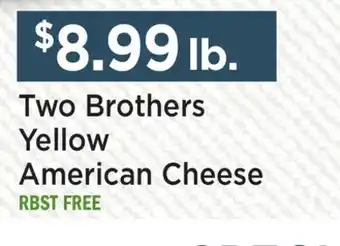 Heinen's Two Brothers Yellow American Cheese offer