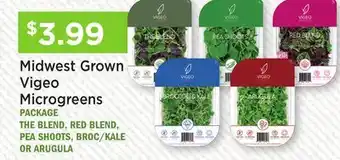 Heinen's Midwest Grown Vigeo Microgreens offer