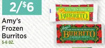 Heinen's Amy's Frozen Burritos offer