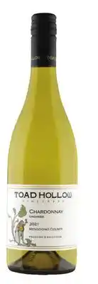 Heinen's Toad Hollow Unoaked Chardonnay offer
