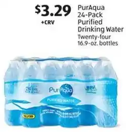 Aldi PurAqua 24-Pack Purified Drinking Water offer