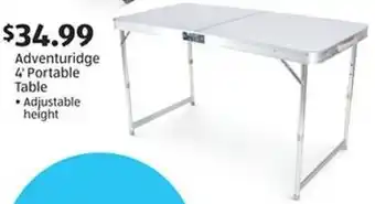 Aldi Adventuridge 4 Portable Table offer