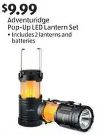 Aldi Adventuridge Pop-Up LED Lantern Set offer