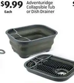 Adventuridge Collapsible Tub or Dish Drainer offer at Aldi