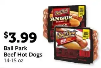 Fareway Ball Park Beef Hot Dogs 14-15 oz offer