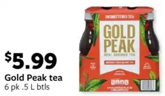 Fareway Gold Peak tea 6 pk .5 L btls offer