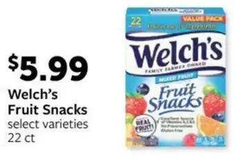 Fareway Welch's Fruit Snacks offer