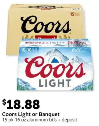 Fareway Coors Light or Banquet offer