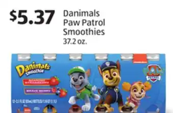 Aldi Danimals Paw Patrol Smoothies offer