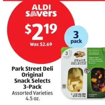 Aldi Park Street Deli Original Snack Selects 3-Pack offer