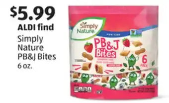 Aldi Simply Nature PB&J Bites offer