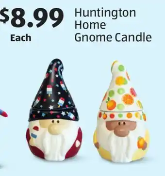 Aldi Huntington Home Gnome Candle offer