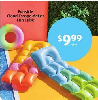 Aldi Funsicle Cloud Escape Mat or Fun Tube offer